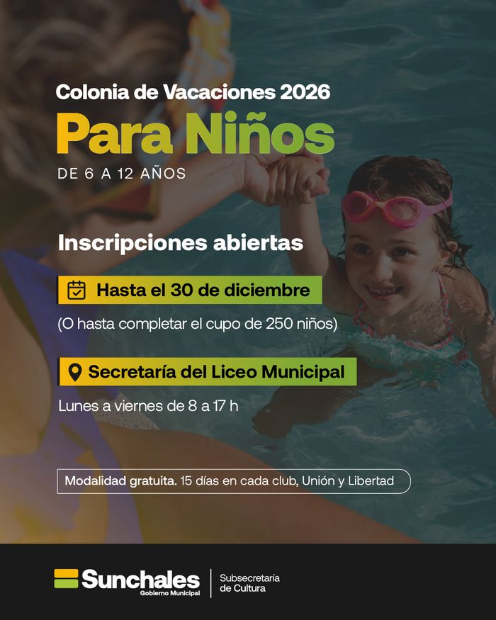 colonia de vacaciones sunchales