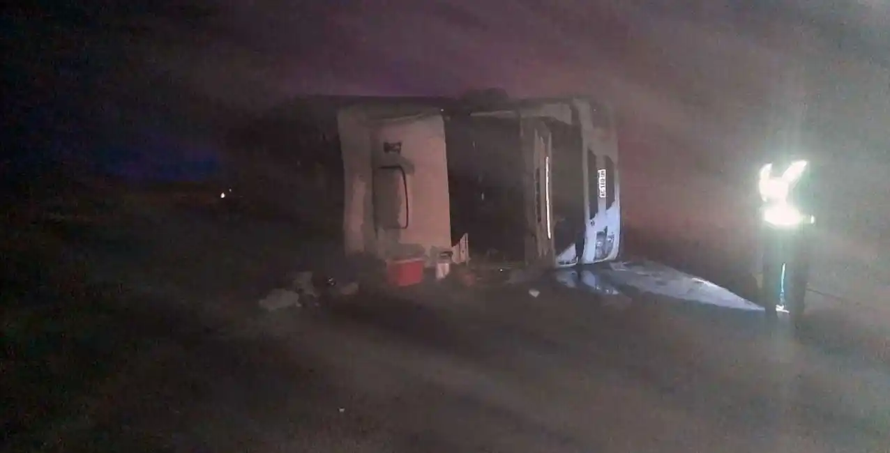 Volcó un camión que llevaba animales en el norte santafesino