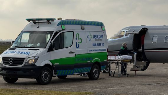 Un tandilense de 71 años fue trasladado de urgencia desde Brasil en un avión sanitario