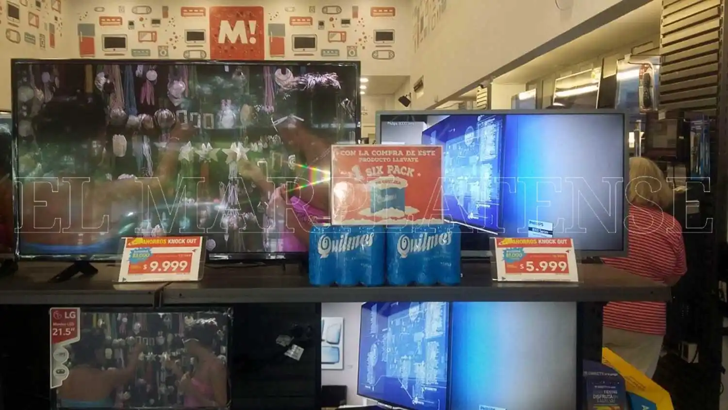 Secuestraron más de 200 latas de cerveza en un local de electrodomésticos