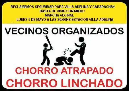 Villa Adelina: Por la inseguridad, convocan a una marcha y proponen "linchar a los chorros"