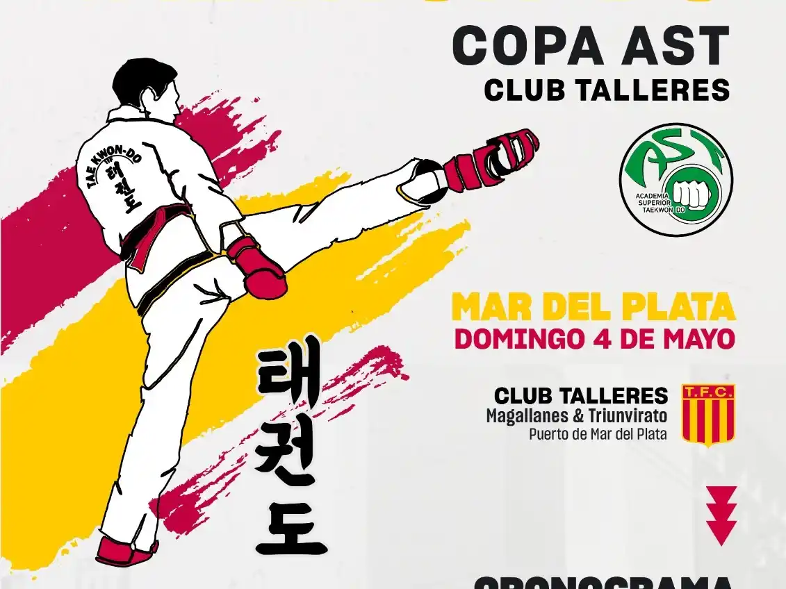 El Club Talleres será sede de un gran torneo zonal de Taekwondo