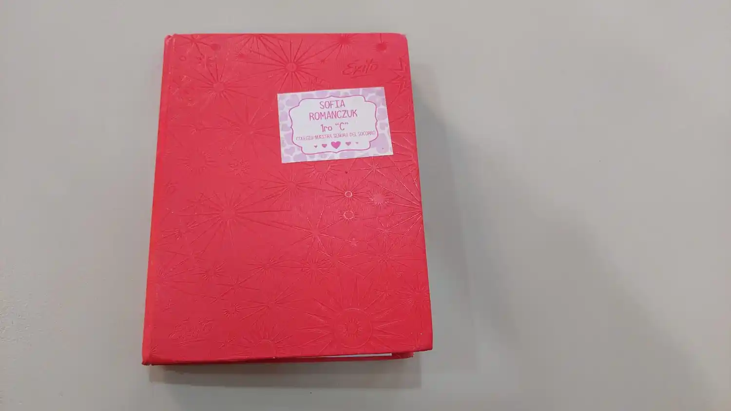 Solucionado: cuaderno encontrado de Sofía Romanczuk