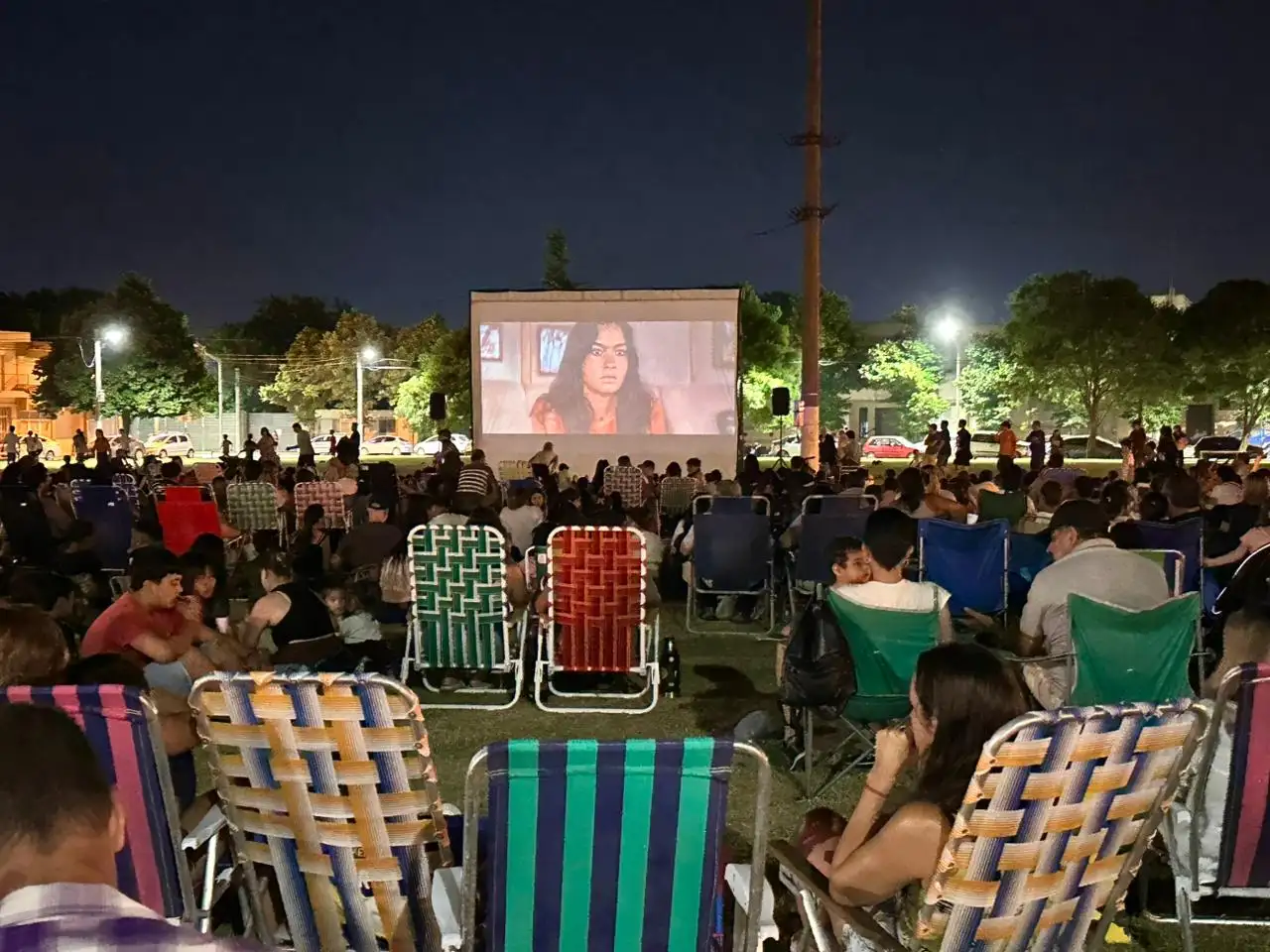 Cine bajo las estrellas.