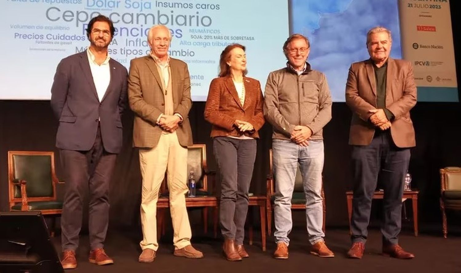 Leonardo Sarquís, Guillermo Bernaudo, Diana Mondino, Juan José Bahillo y Sergio Busso.