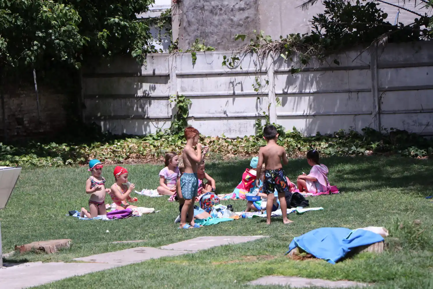 Diversión. al aire libre también en febrero