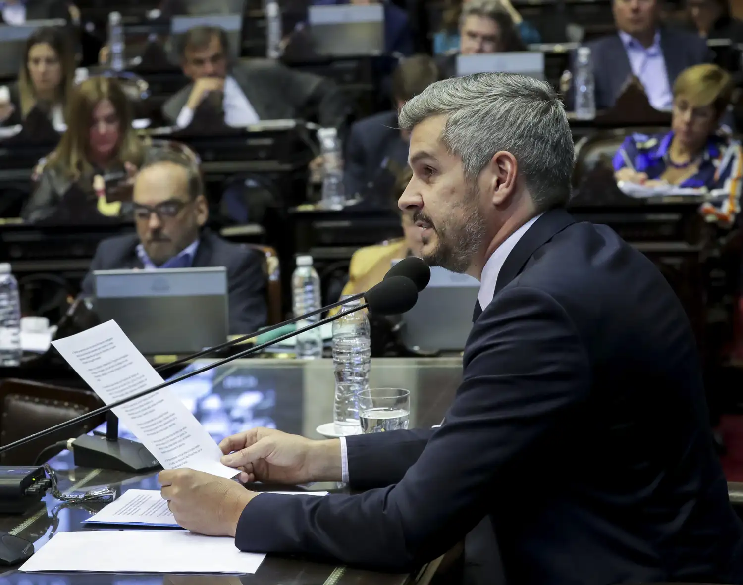 Por escrito, Peña reconoció en el Congreso una situación “difícil”