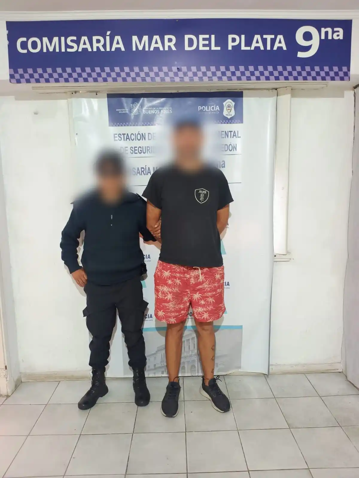 El procedimiento se realizó en la intersección de las calles Roca y Aristóbulo del Valle.