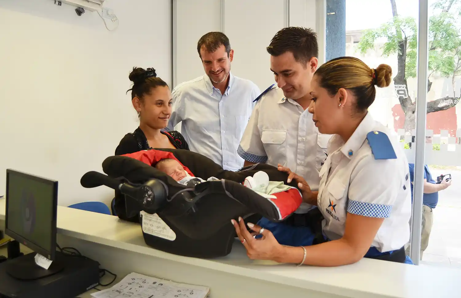 Policías parteros en Vicente López: "Fue algo maravilloso"