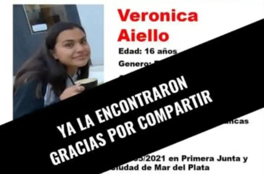 Apareció la adolescente que era buscada en Mar del Plata