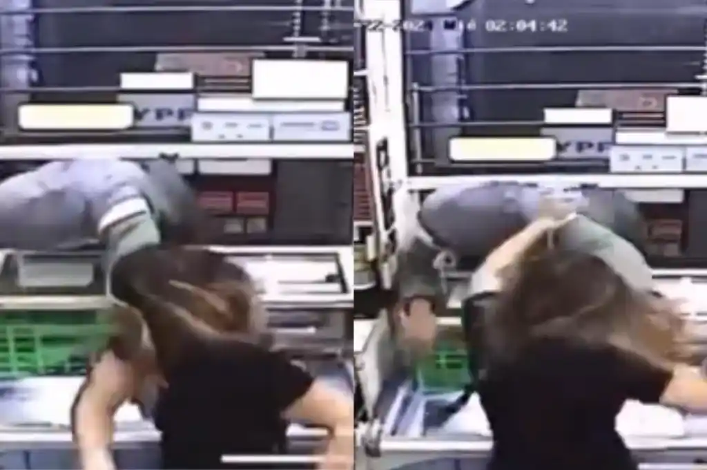 Todo quedó registrado por las cámaras de seguridad.