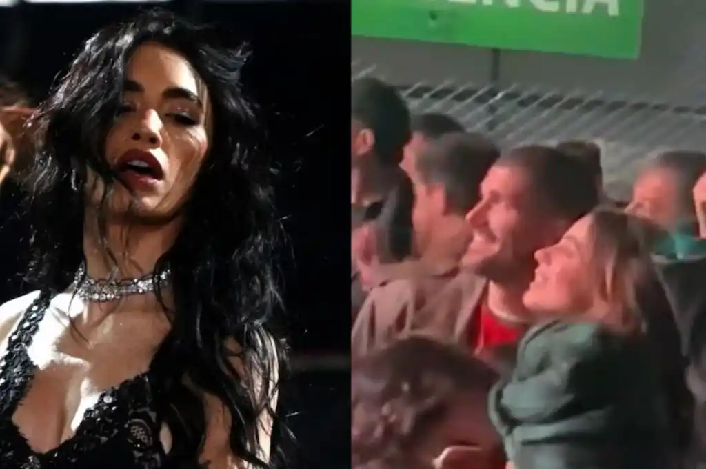 Tini Stoessel - Rodrigo De Paul en el recital de Lali