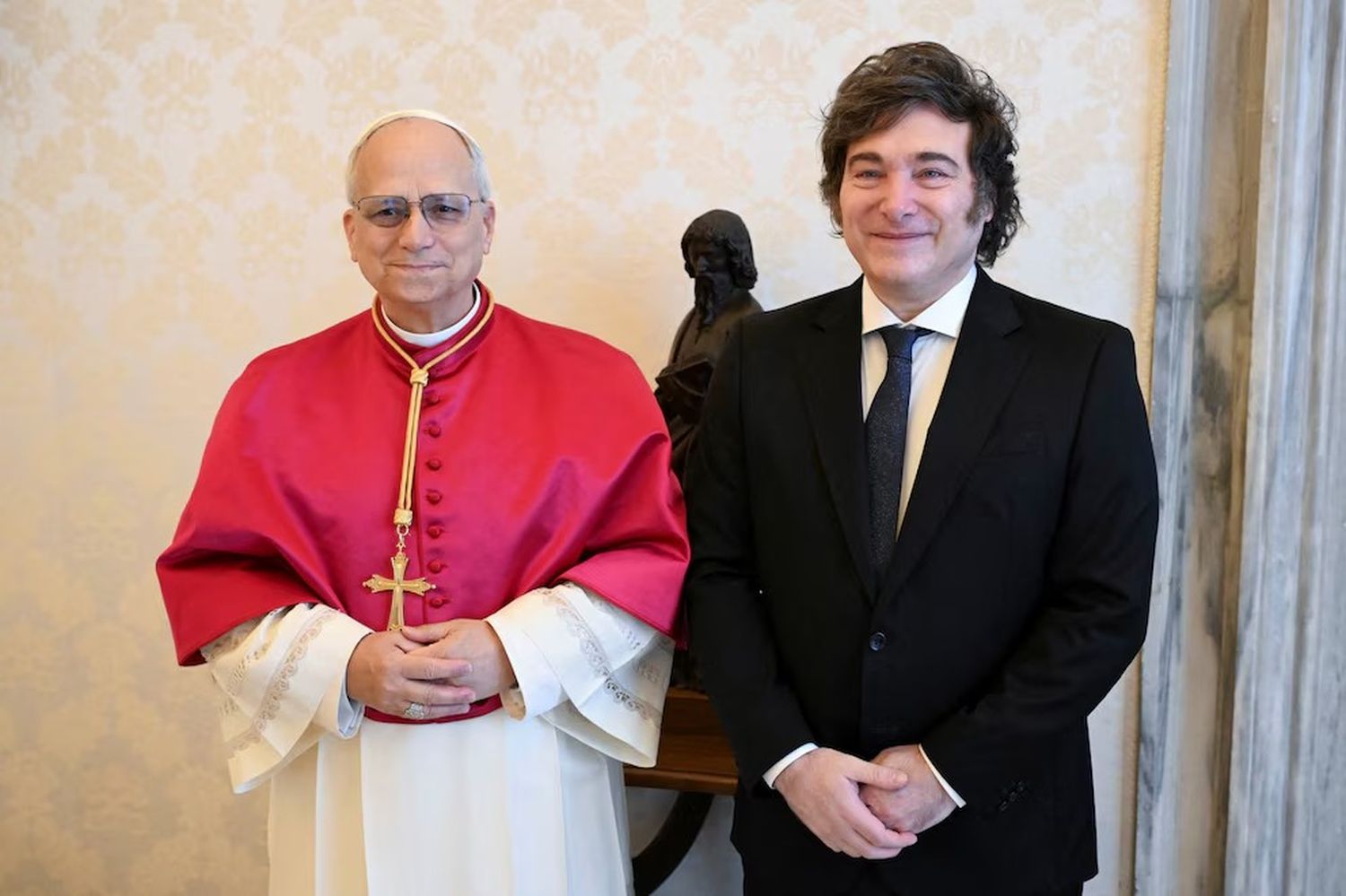 El encuentro entre el Papa y Milei duró 45 minutos.