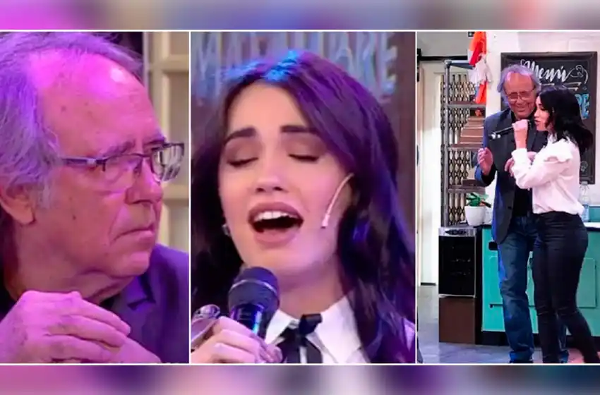 Lali Espósito le cantó a Serrat y las redes fueron lapidarias contra ella