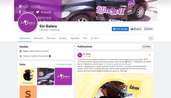 Alerta estafa: utilizan un perfil trucho de Sin Galera en Facebook para robar datos financieros