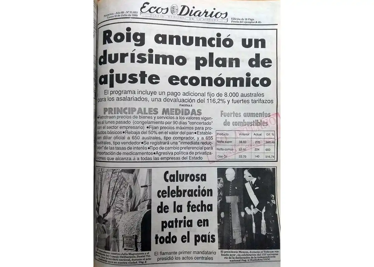 Lunes 10 de julio de 1989
