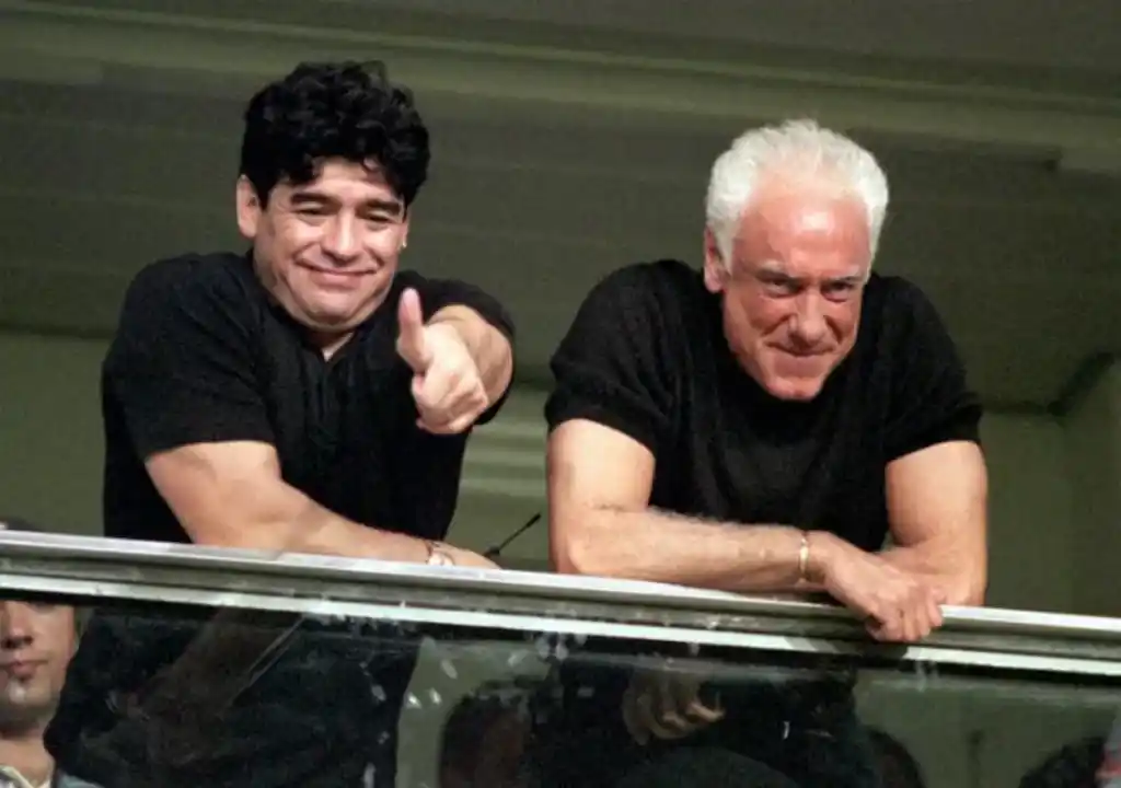 Diego Maradona y Guillermo Coppola