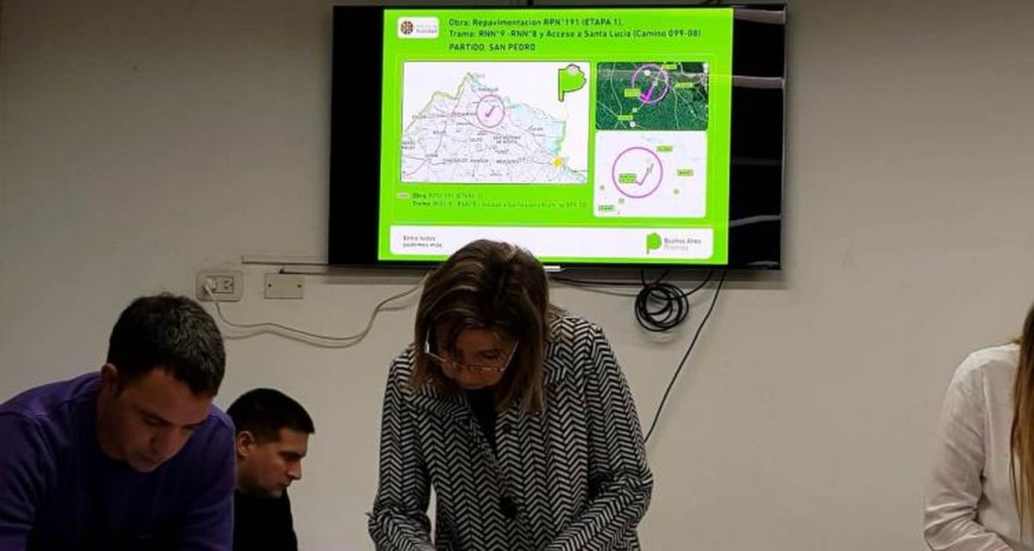 Abrieron los sobres de la licitación para la repavimentación de ruta 191 y acceso a Santa Lucía
