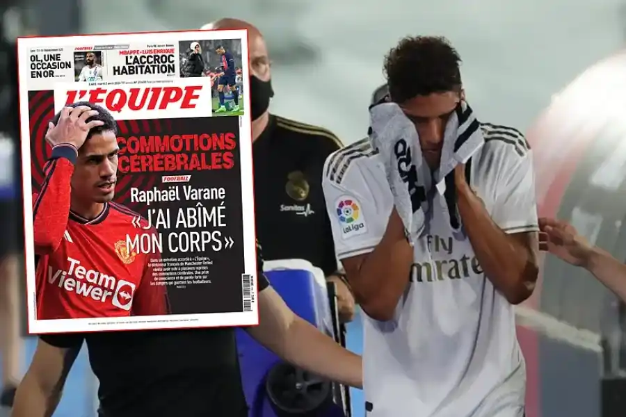 Varane hablò sobre las conmociones cerebrales que sufriò durante su carrera:"Dañè mi cuerpo"