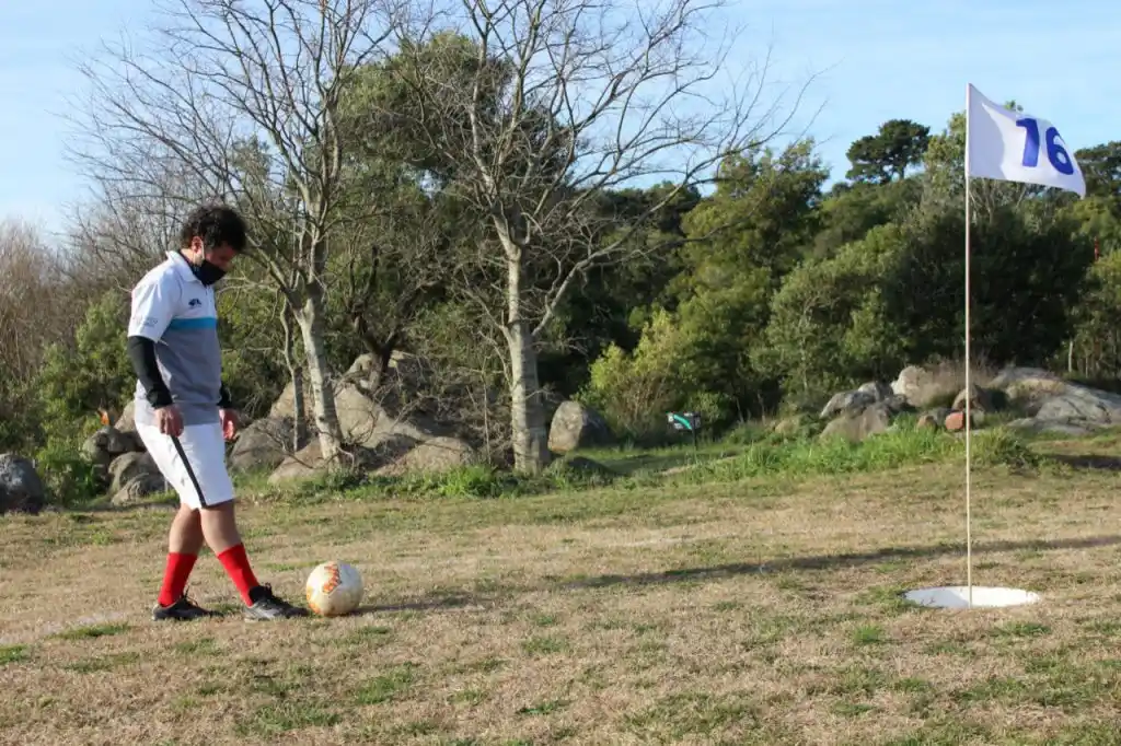 Federico Corradi ganó en la vuelta del footgolf