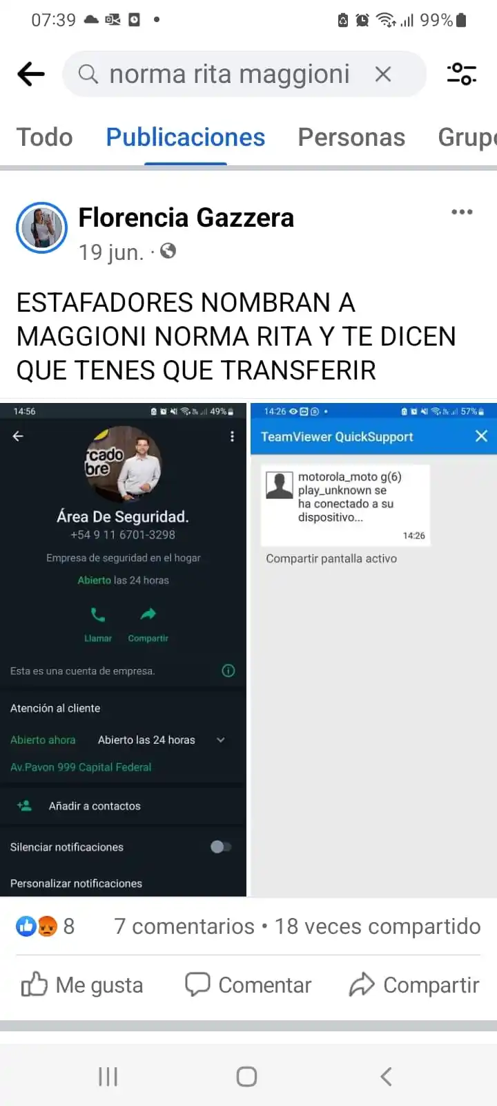 Estafas virtuales: cuidado con “Norma Rita” y los consumos en Mercado Pago