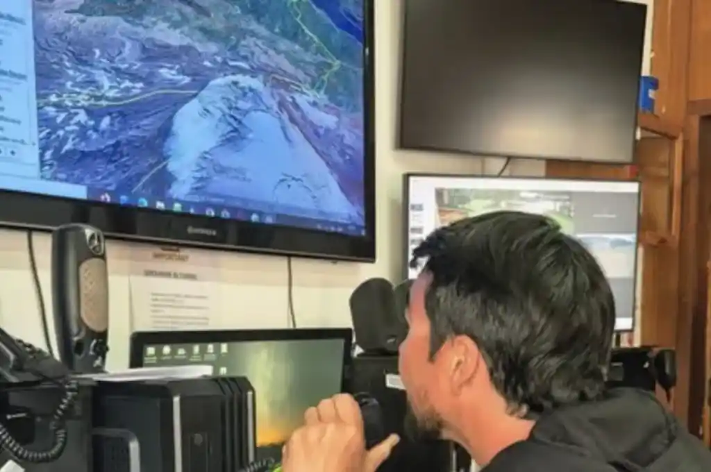 Tensión en el volcán Lanín  2