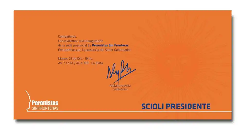 Arlía y Scioli inauguran local de Peronismo Sin Fronteras