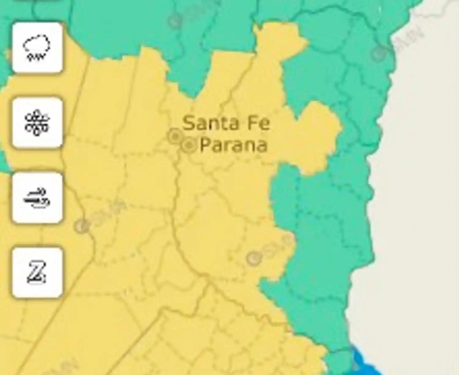 Alerta por tormentas en el oeste entrerriano: prevén lluvias intensas, ráfagas y posible granizo