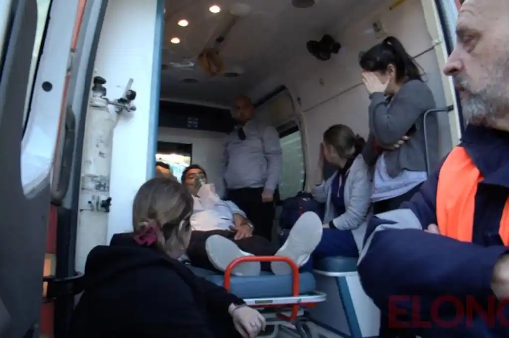 Traslado de los afectados por el incendio