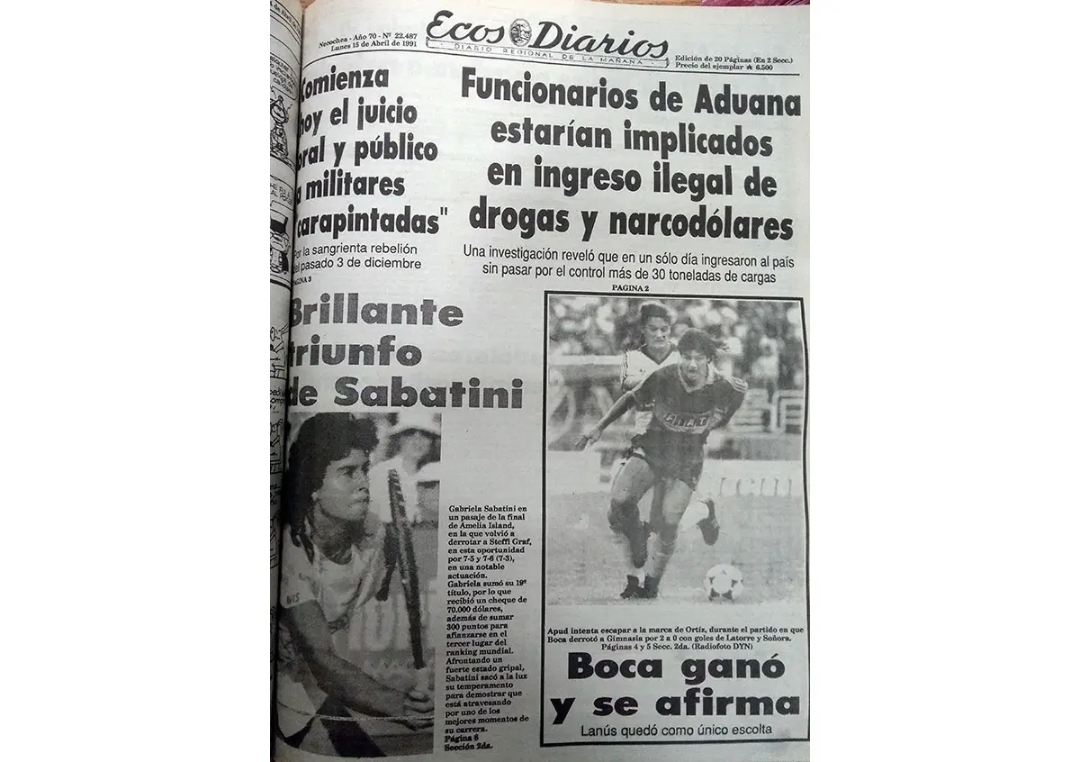 Lunes 15 de abril de 1991