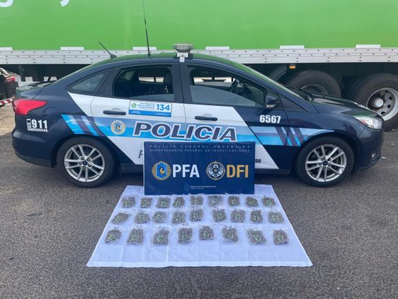 Secuestraron ocho kilos de droga en un camión  en Entre Ríos y detuvieron a dos personas