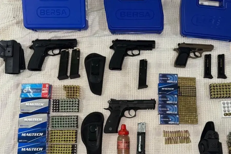 Armas secuestradas.