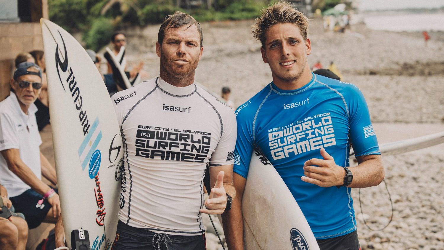 Lele Usuna y Franco Radziunas en El Salvador.