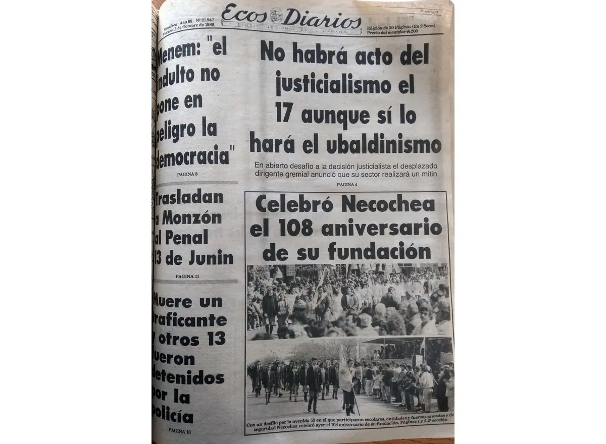 Viernes 13 de octubre de 1989