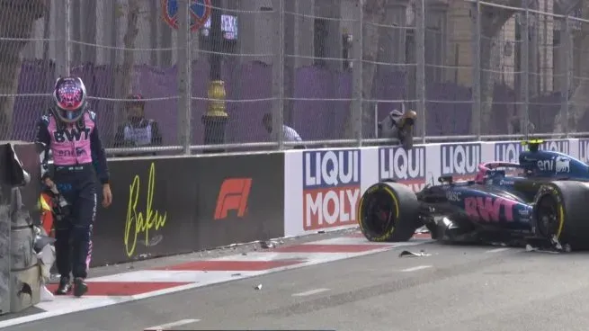 Violento choque de Franco Colapinto en los segundos finales de la tanda inicial de la qualy.