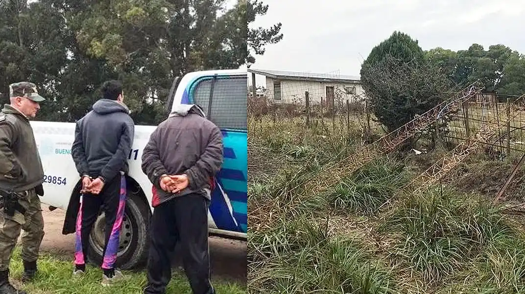 Quisieron llevarse cabreadas de una constructora pero fueron capturados