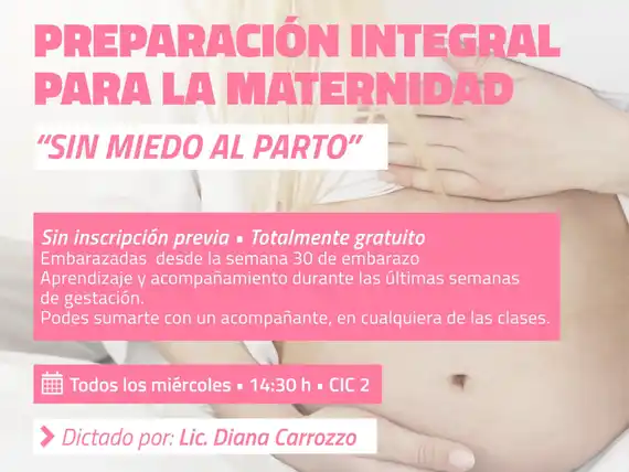 Invitan a participar del Curso Integral de Maternidad en el CIC 2