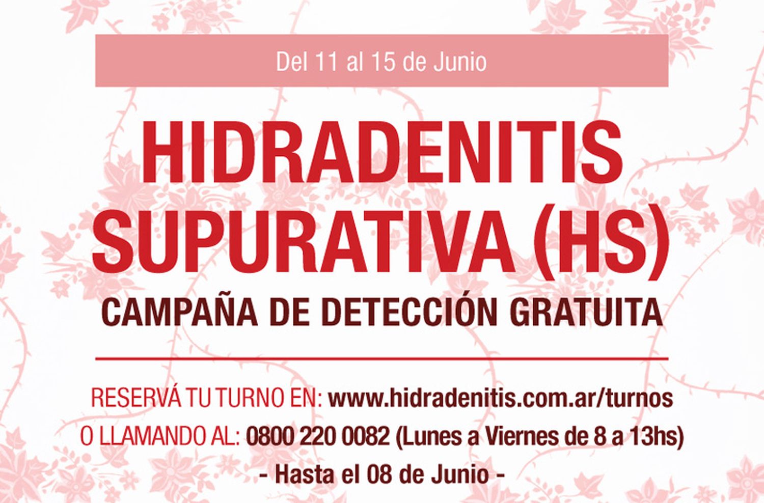 Realizarán una campaña de detección de la Hidradenitis Supurativa