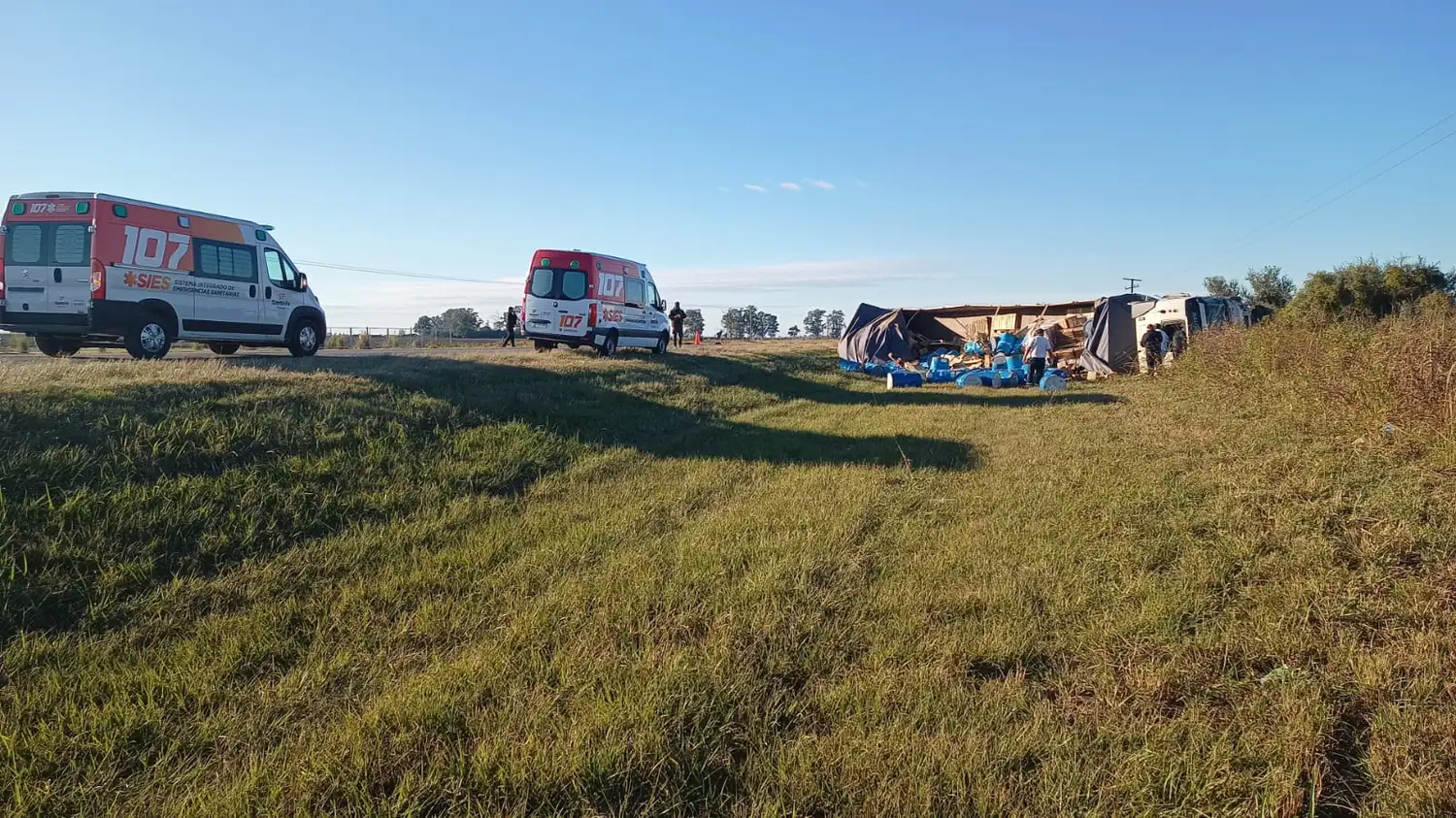 Accidente de tránsito en Ruta Nacional N° 34 en el kilómetro 394, entre Selva y Ceres - 2
