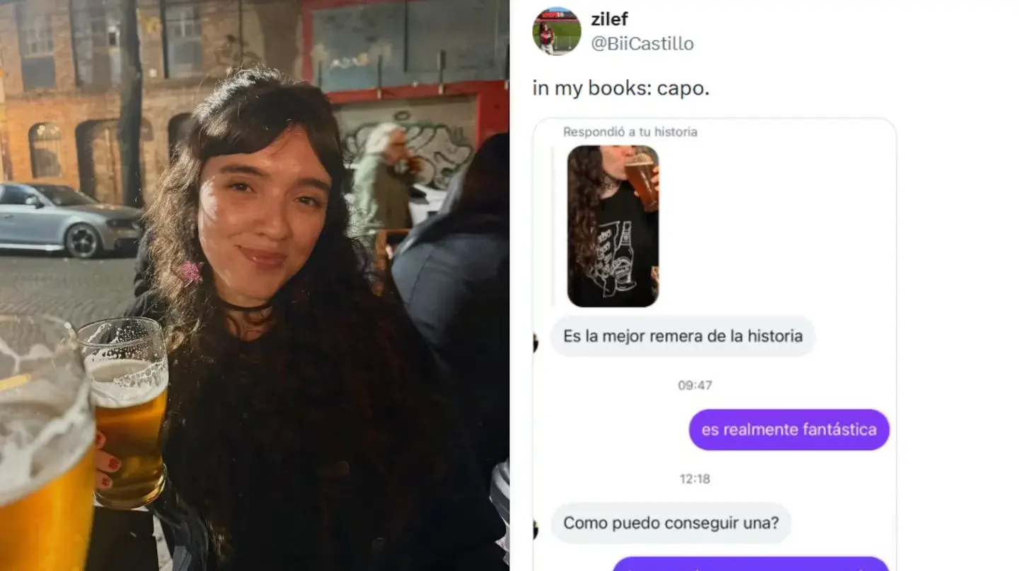 Le elogió una remera por Instagram y terminó invitándola a tomar una cerveza: el mensaje que se volvió viral