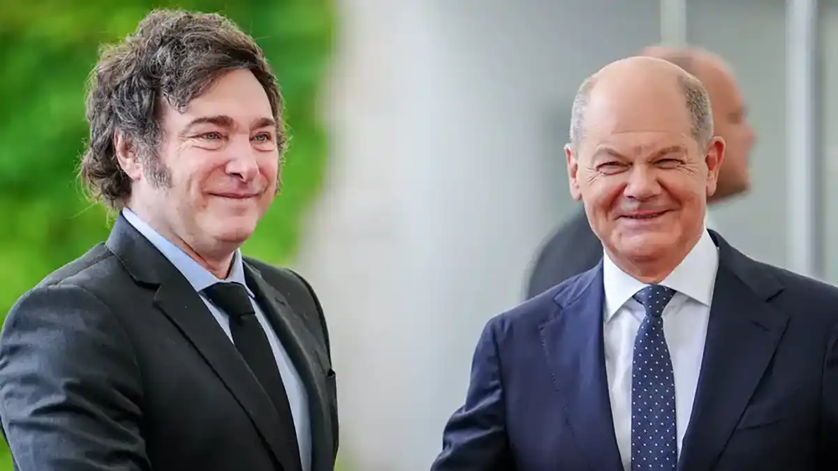 Canciller alemán recibió a Milei: no hubo encuentro privado ni conferencia conjunta