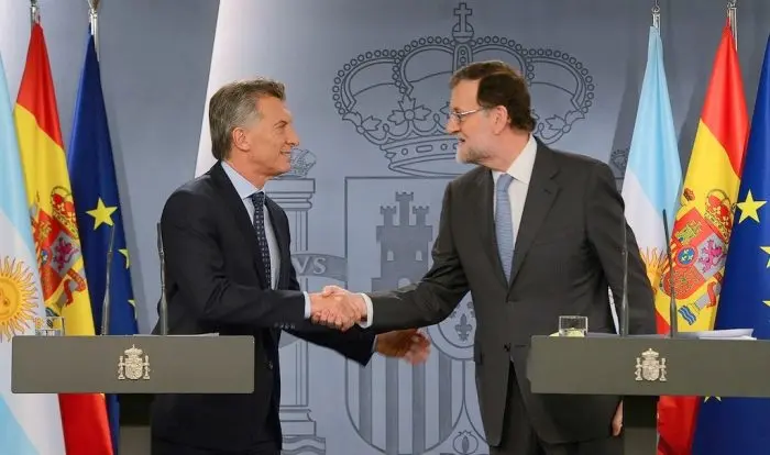 Macri con Rajoy, en un momento clave de la relación bilateral