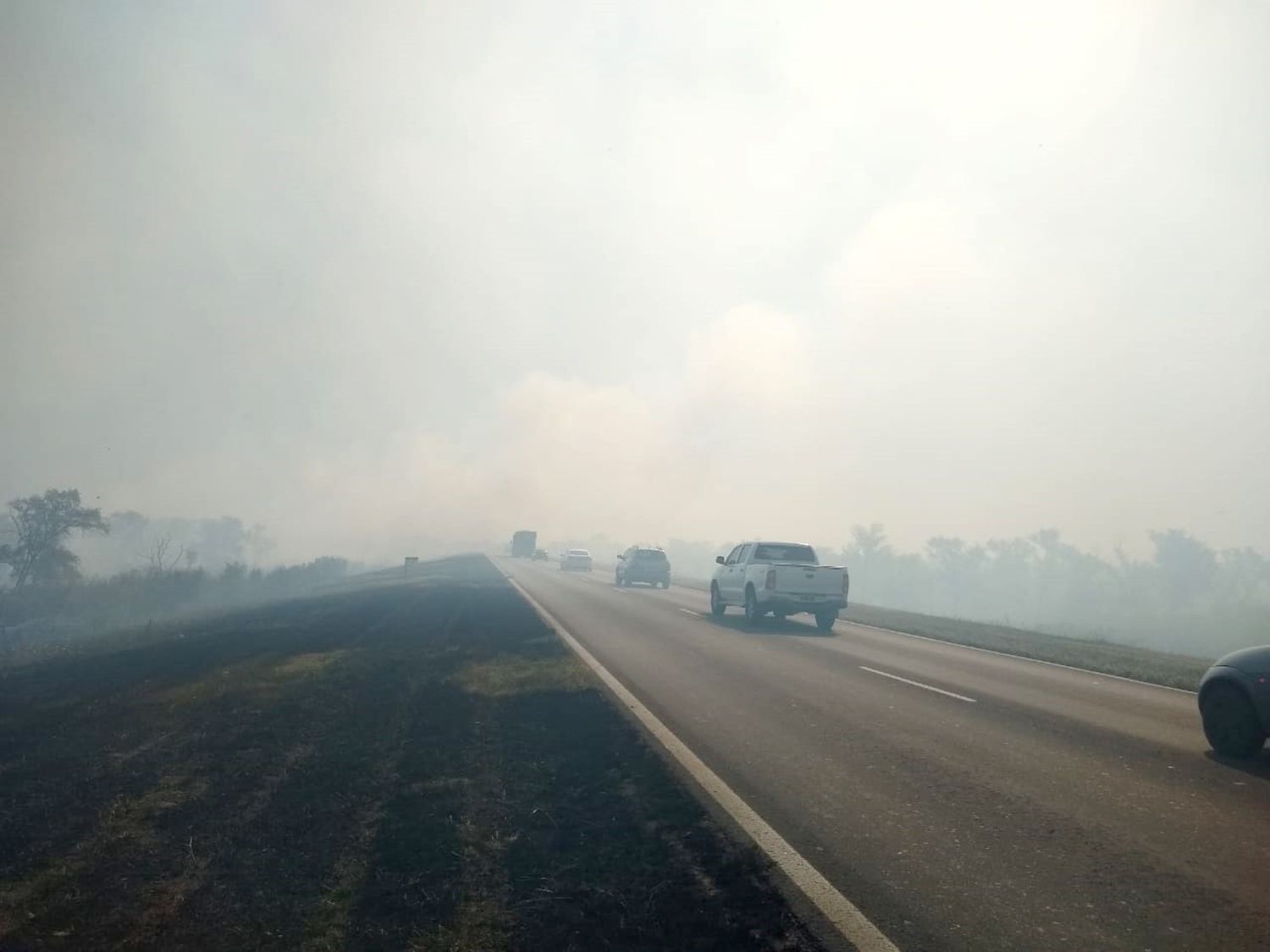 Los incendios en la unión vial con Rosario son responsabilidad de las personas que acampan y dejan restos de la fogata sin apagar