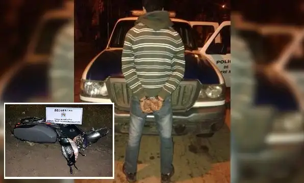 La semana pasada lo detuvieron, quedó libre y robó una moto 