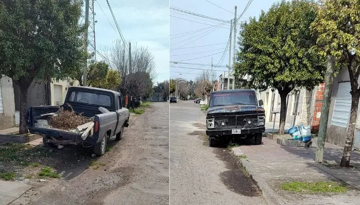Vehículo abandonado: “Feliz cumpleaños a la F100”