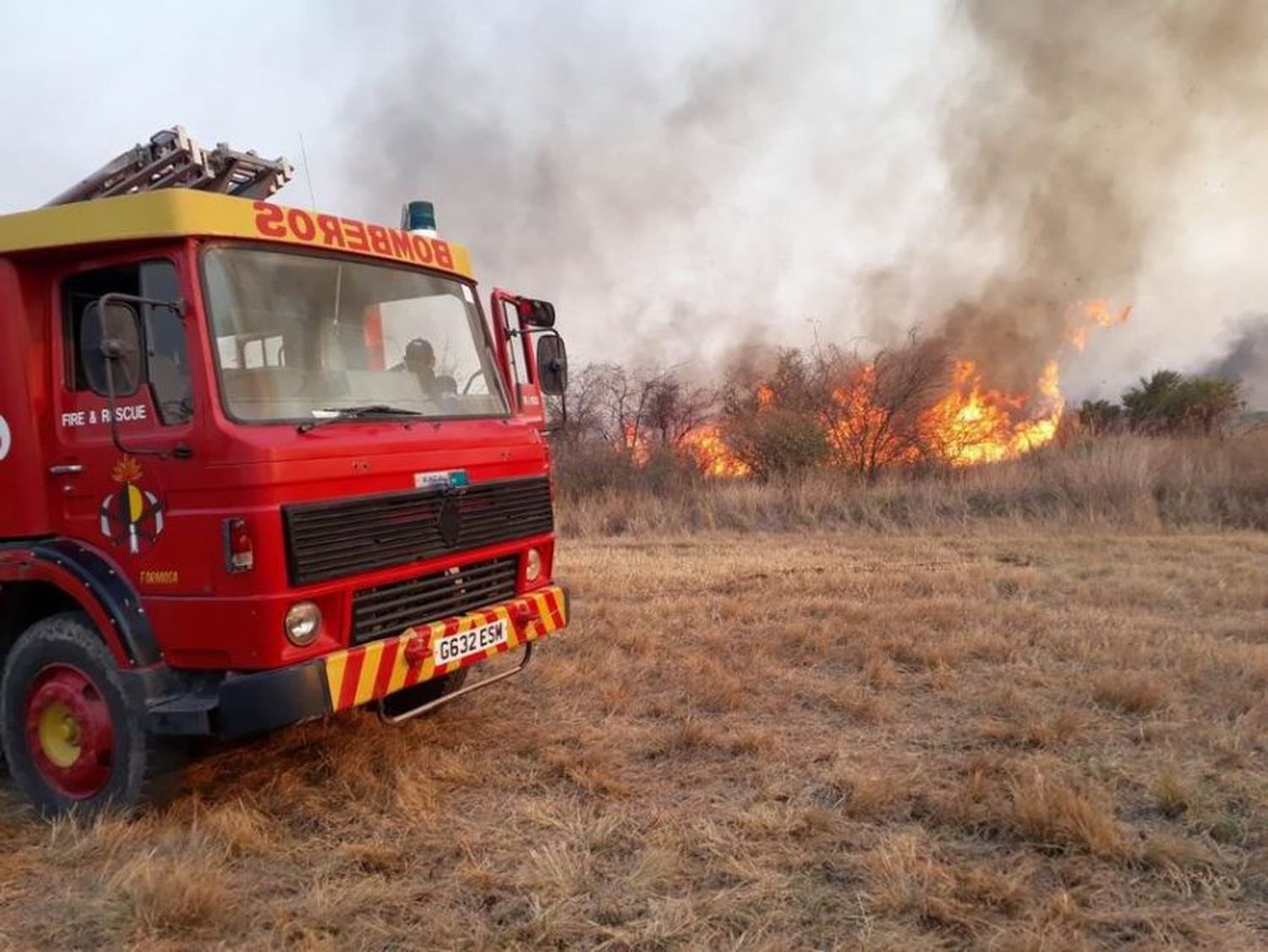 En los dos primeros meses del año el Cuerpo de Bomberos intervino en 300 incendios de pastizales