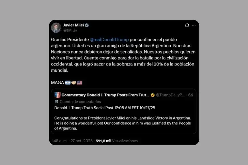 Milei en X
