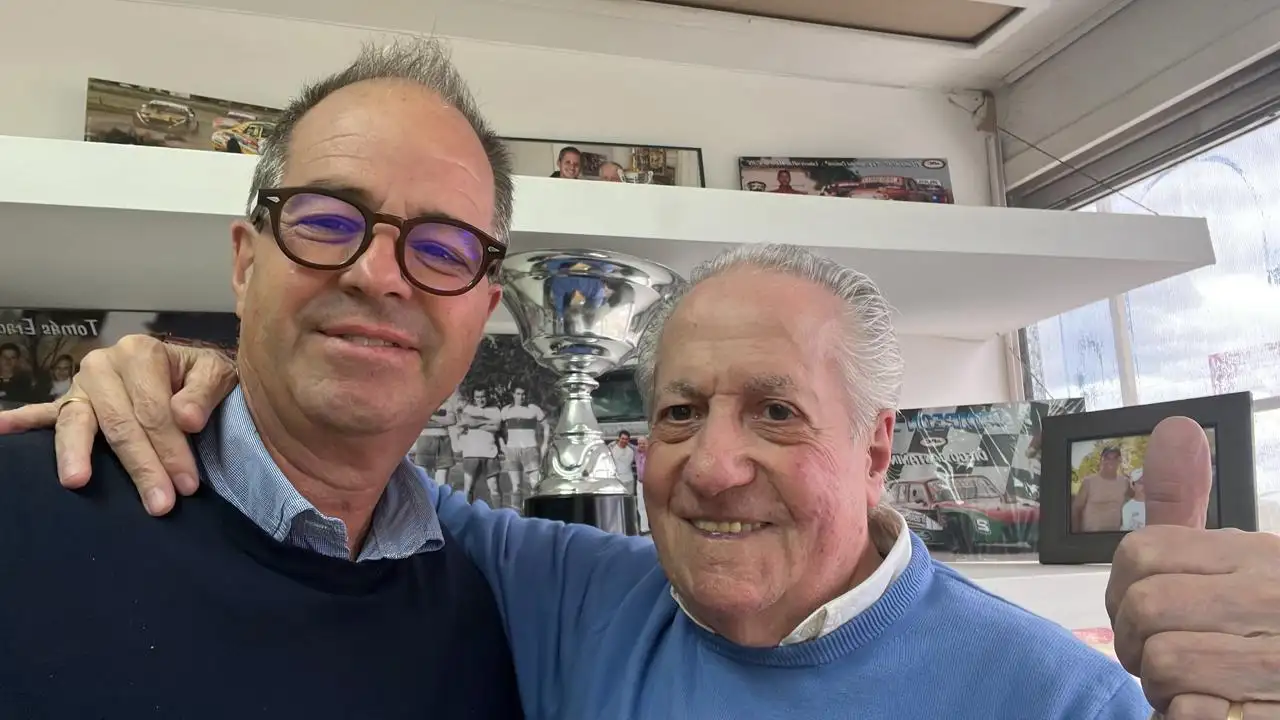Walter Hernández, junto a Julio Alvarez en Tandil.