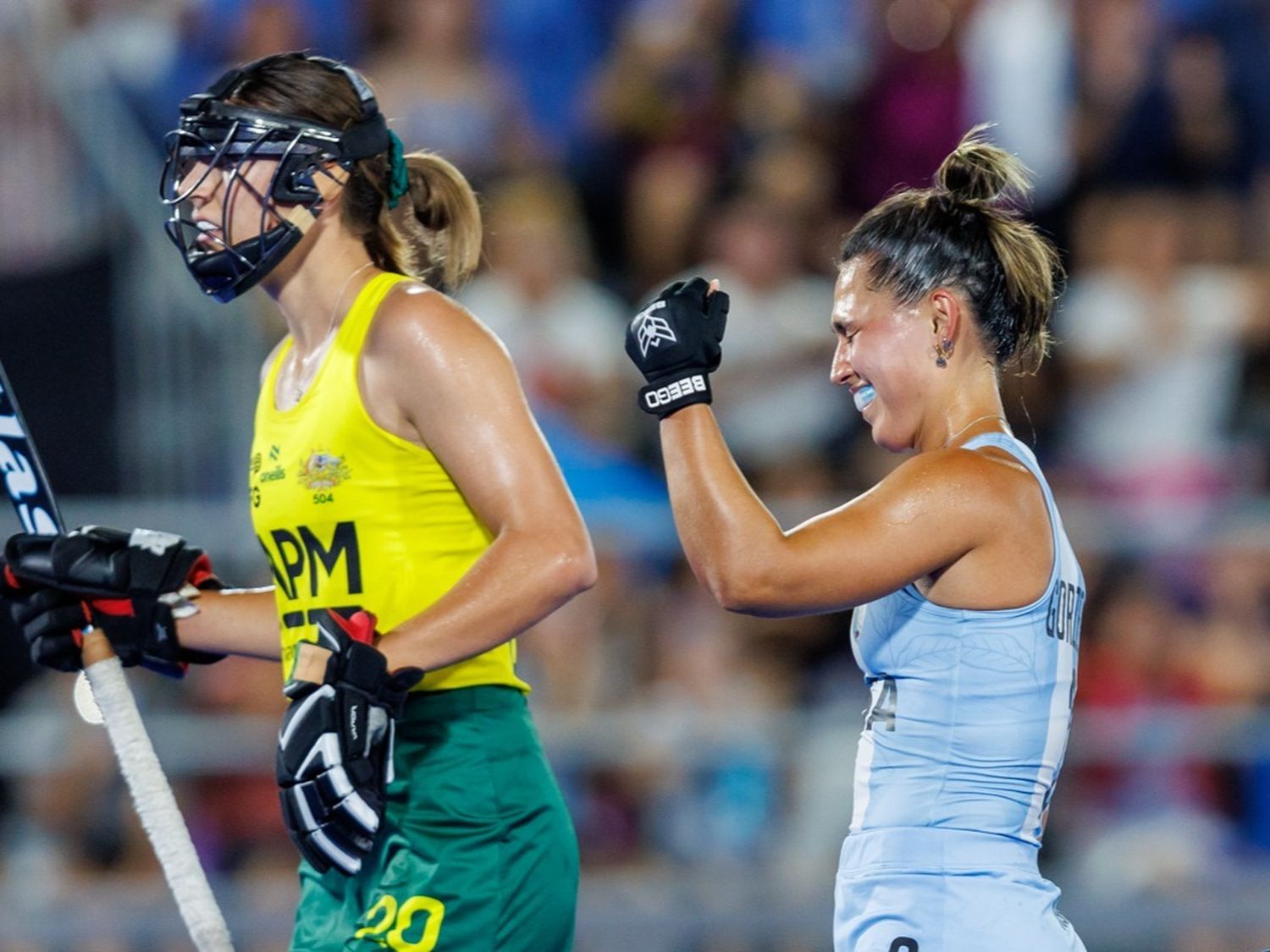 Agustina Gorzelany puso la igualdad transitoria para Las Leonas.