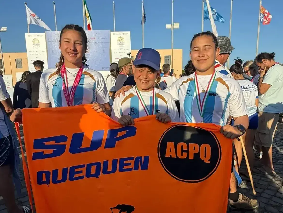 Quequén logró tres podios en el Mundial de SUP en Italia